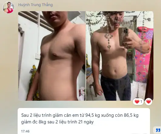 Feedback 21 ngày thay đổi cơ thể cùng Lacclean Gold
